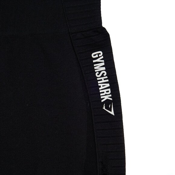 Gymshark Black Cropped Leggings No Size Tag - Picture 3 of 4